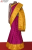 Grand & Traditional Zari Butta Handloom Pure Gadwal Silk Saree
